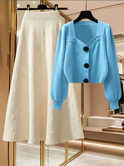 Women’s Knit Top & Skirt Set