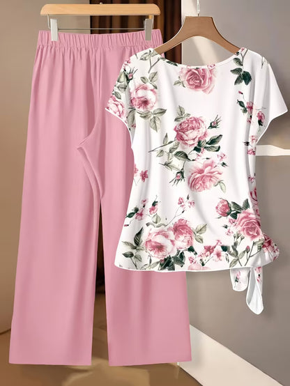 Crimson Charm Co-Ord Set 🌸