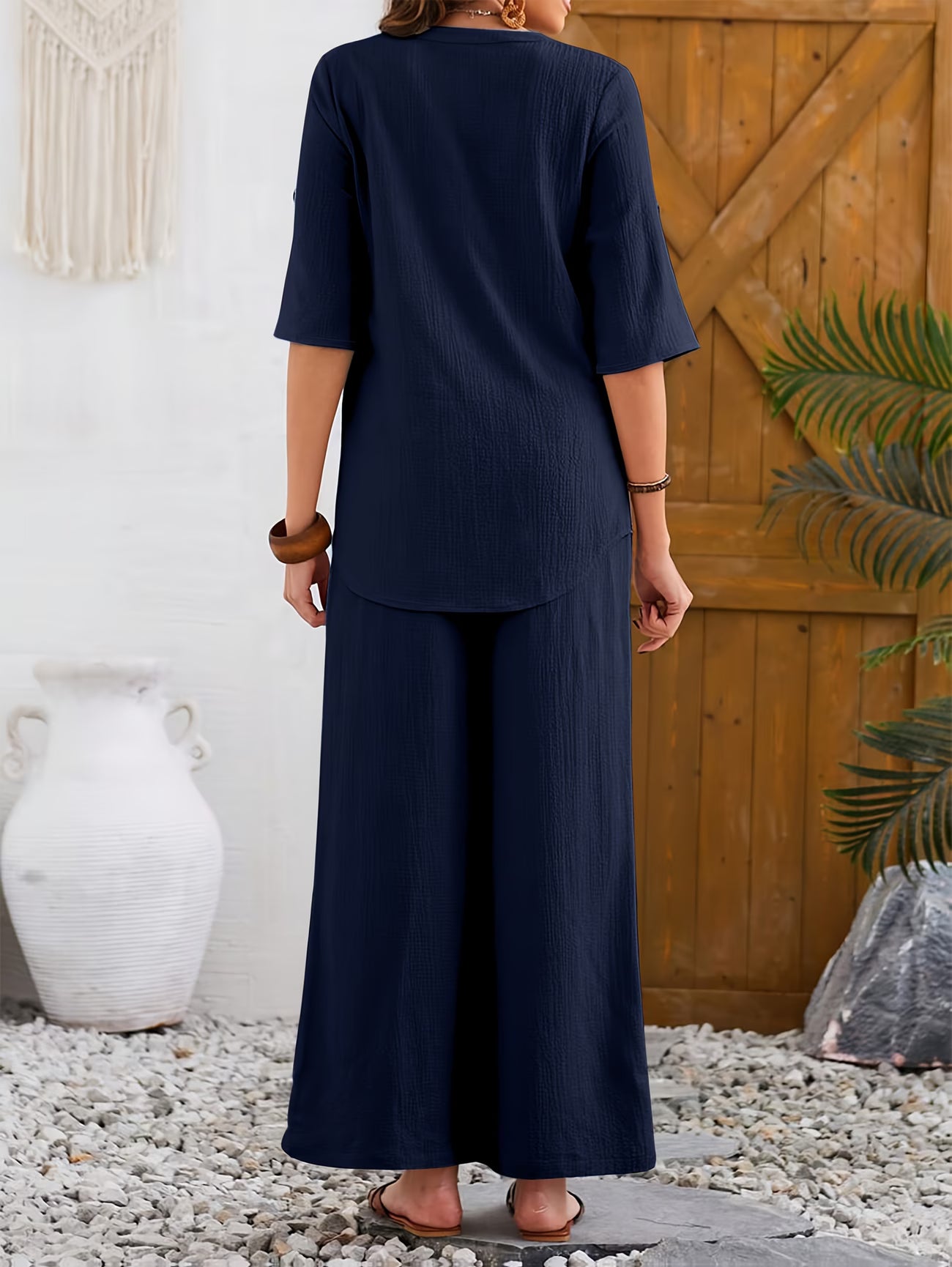 Elegant Wide-Leg Co-Ord Set