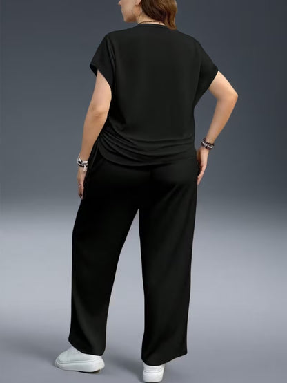 Plus Size Casual Comfort Set