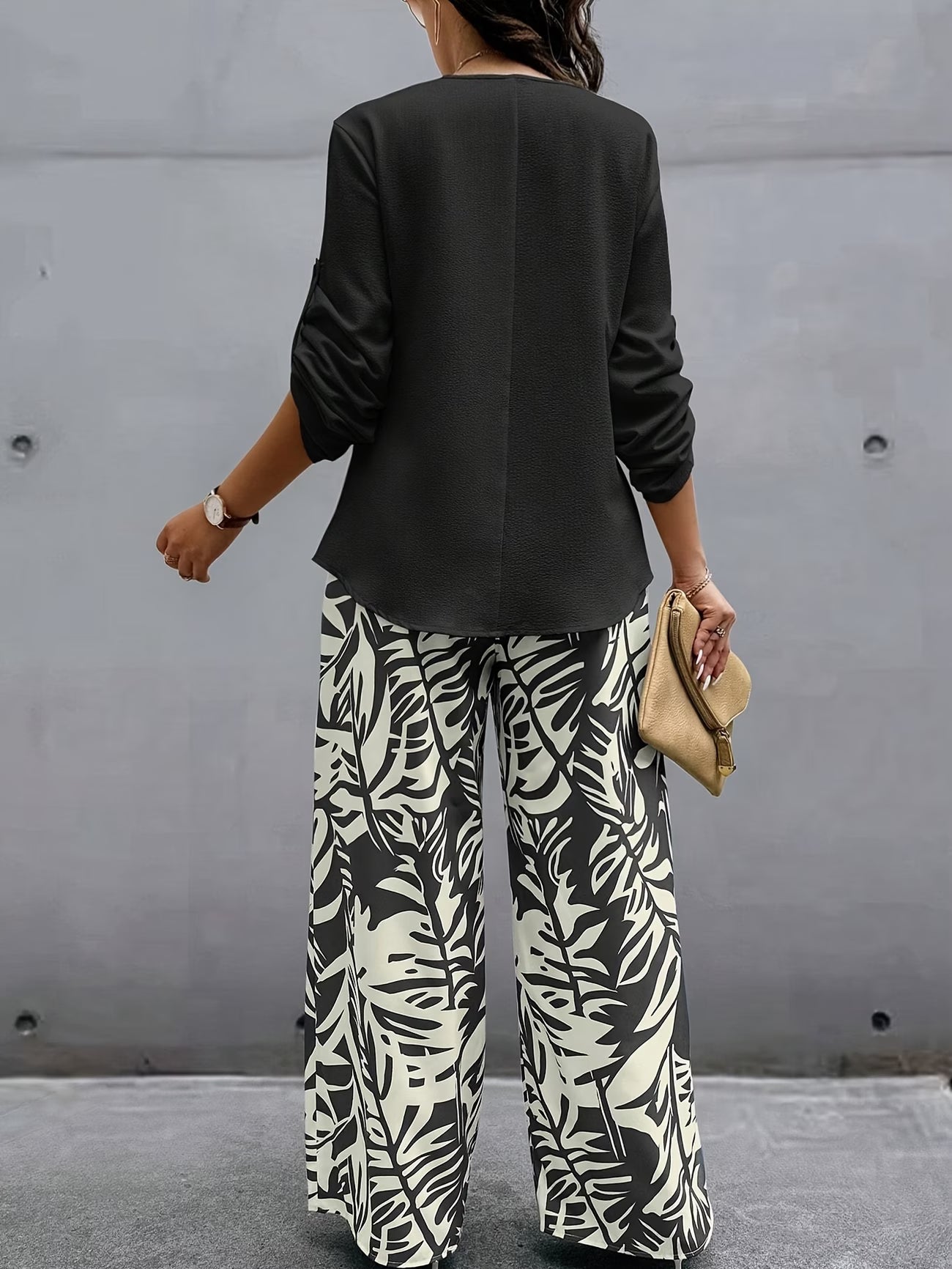 Refined Spring Luxe Pullover & Trouser Co-Ord Set