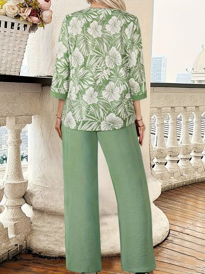GeoLuxe Wide-Leg Set