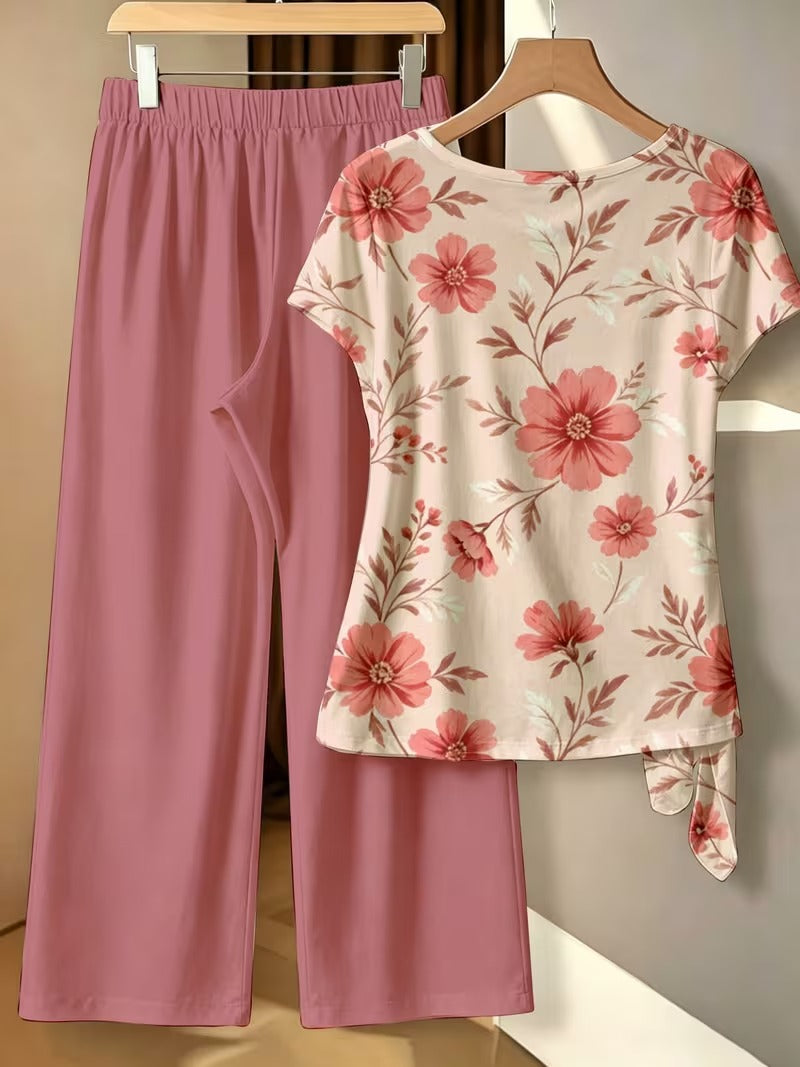 BowBelle Printed Two-Piece Set