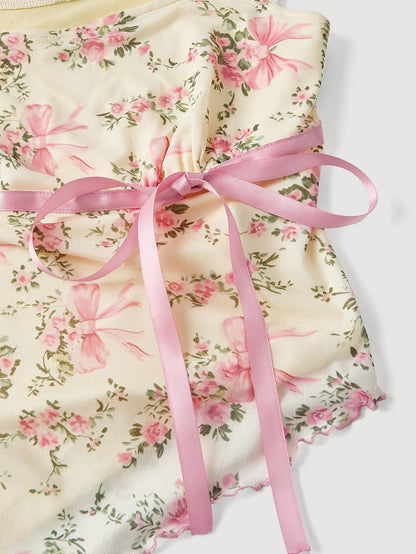 🌸 Bow Co-Ord Skirt Set