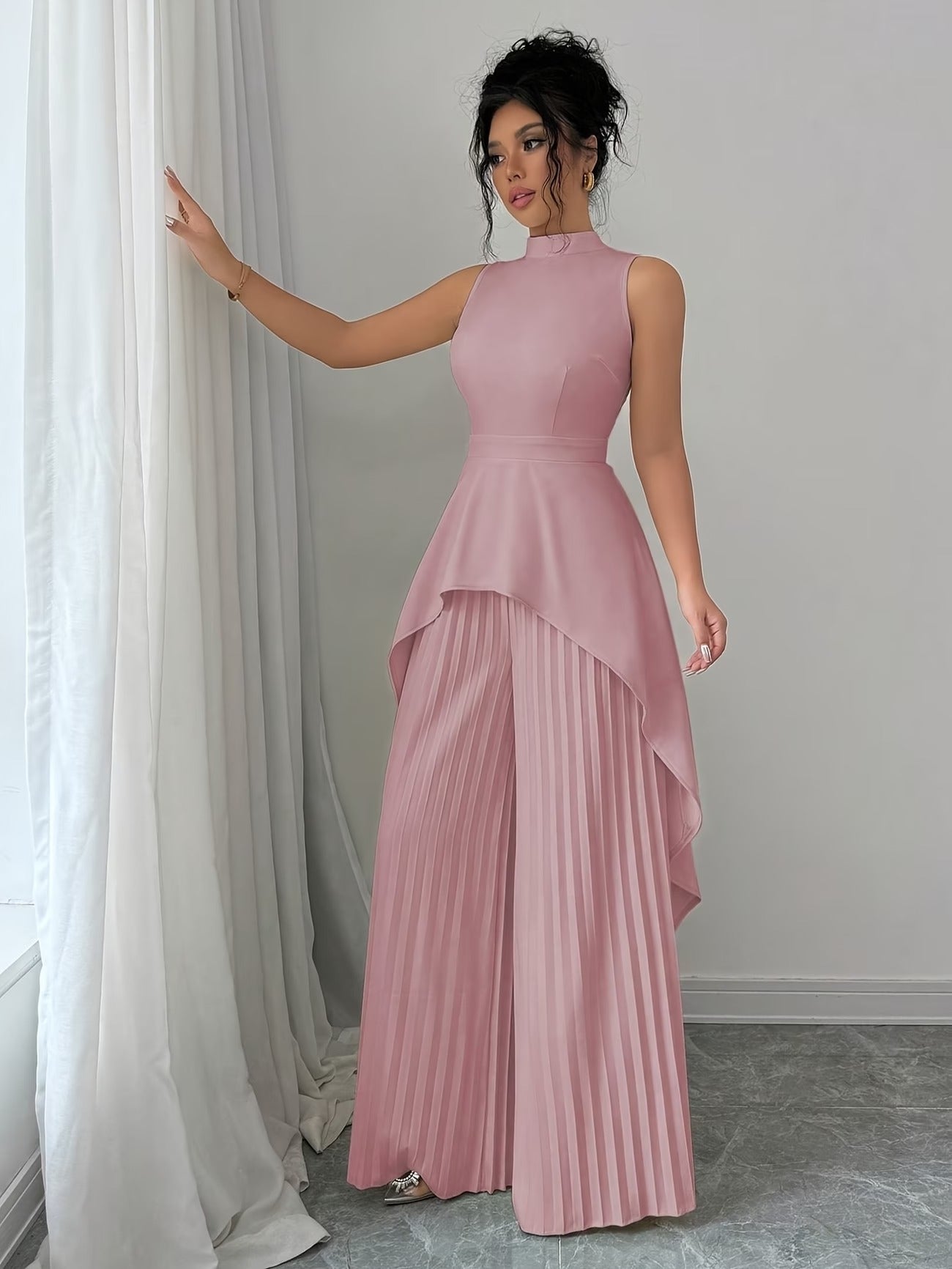 Urban Grace Pleated Pants Ensemble