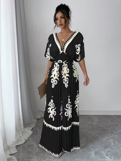 Scarlet Grace Pleated Jumpsuit