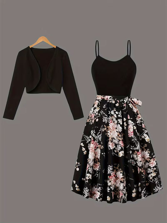 Luxe Grace Two-Piece Maxi Skirt Set