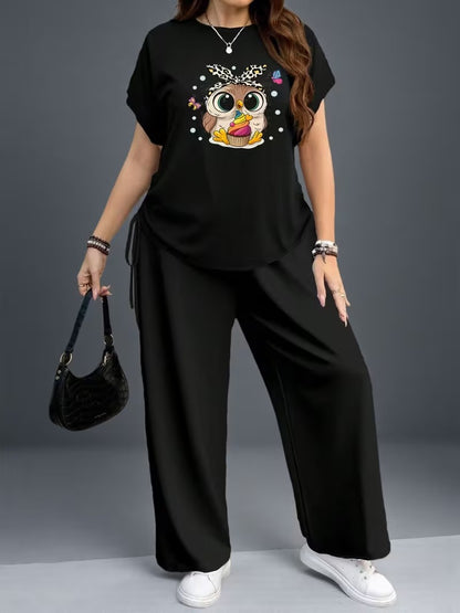Plus Size Casual Comfort Set