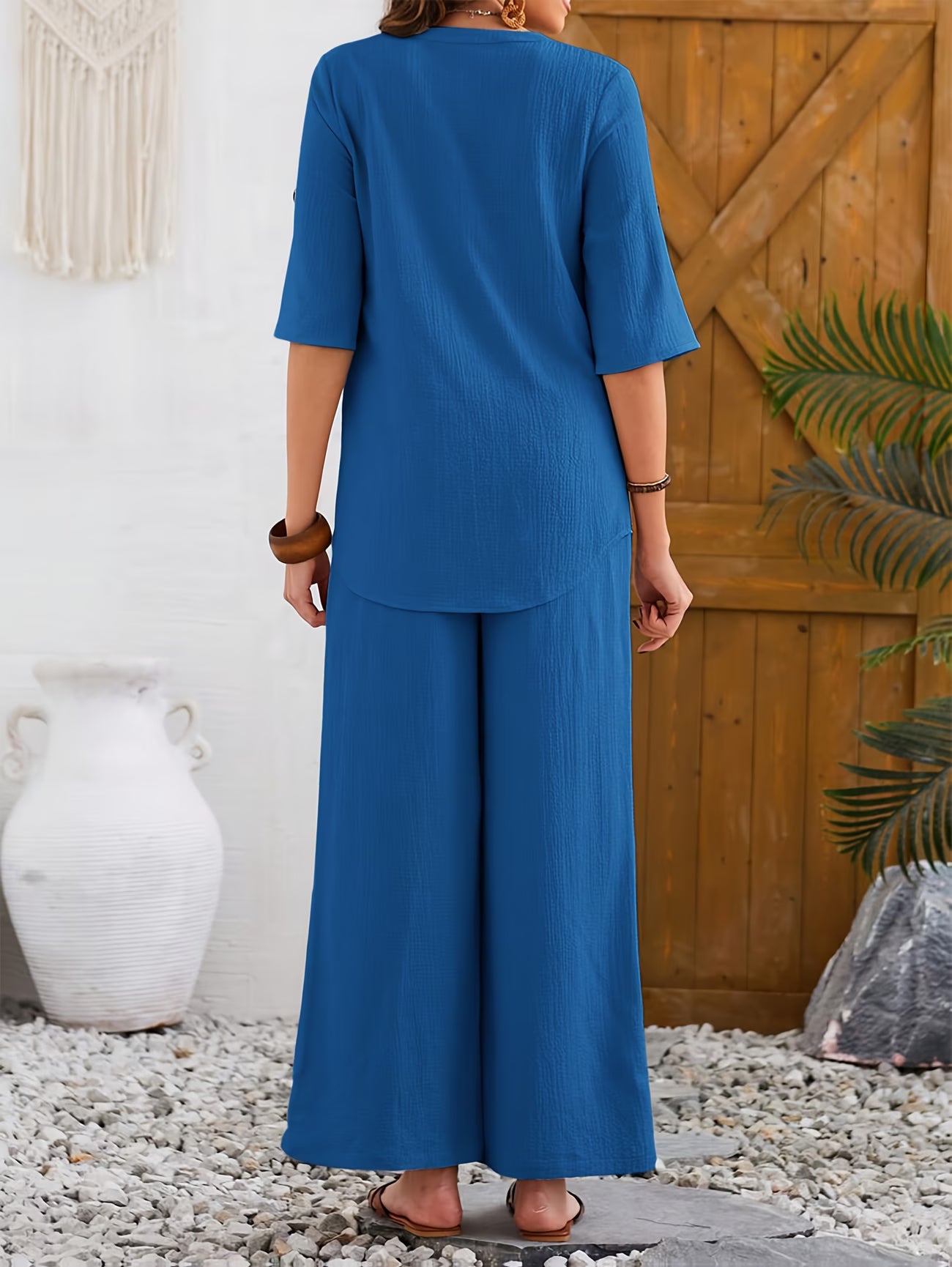 Elegant Wide-Leg Co-Ord Set