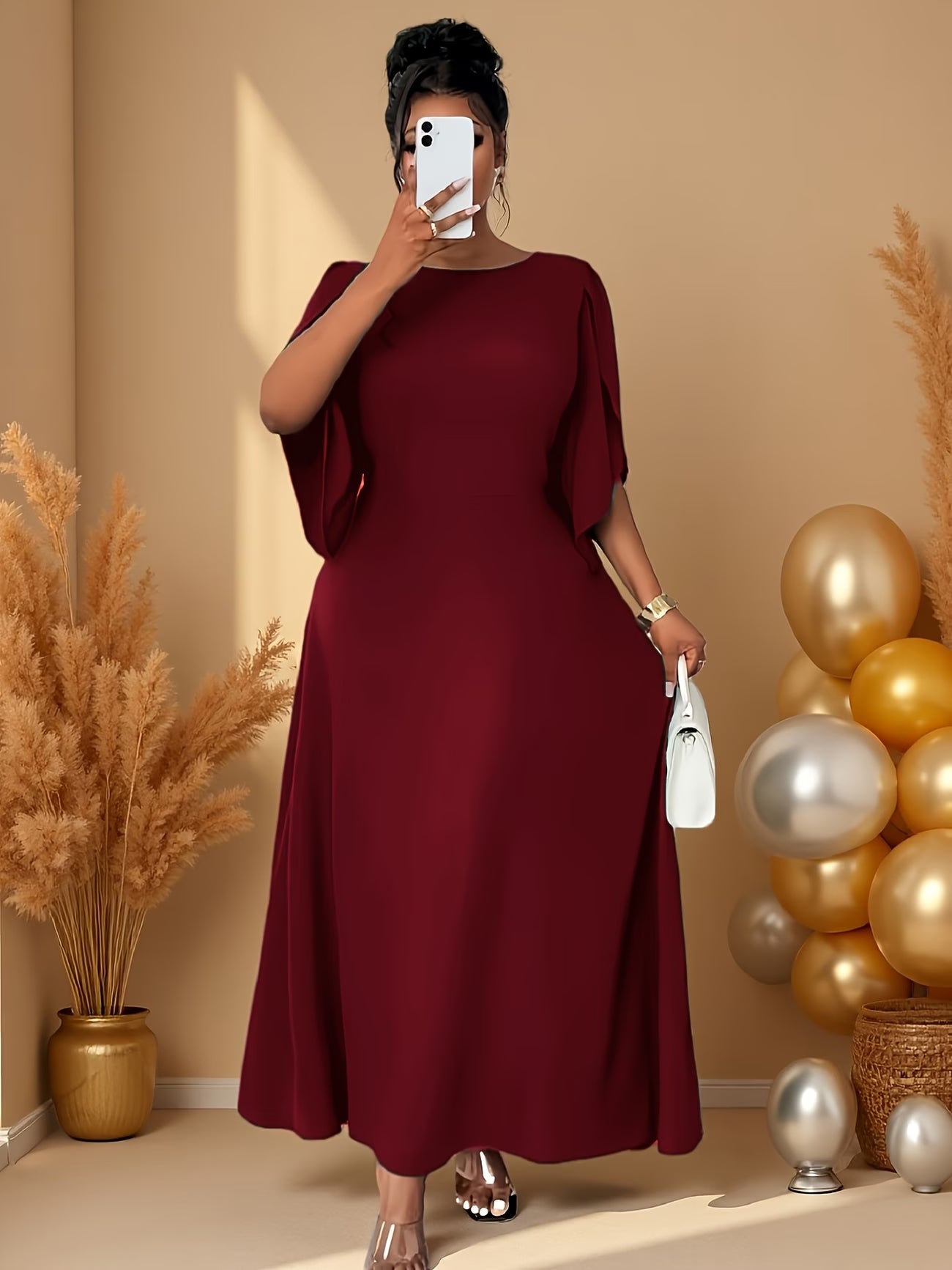 Elegant Asymmetrical Flare Dress