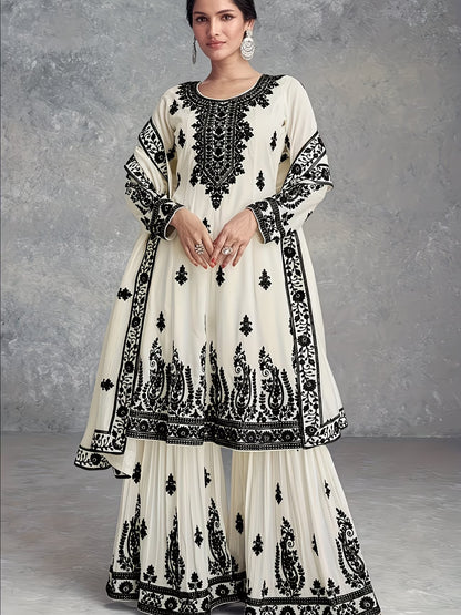 Floral Elegance Women's Matching Top & Pants Set