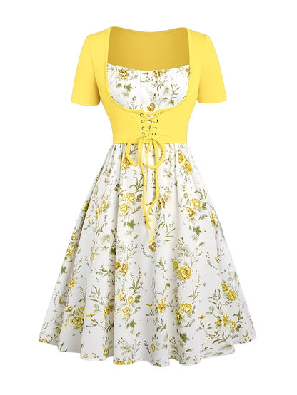 Women's Floral Halter Dress & Cardigan Set
