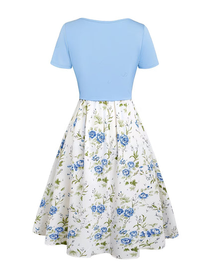 Women's Floral Halter Dress & Cardigan Set