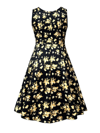 Women's Floral Halter Dress & Cardigan Set