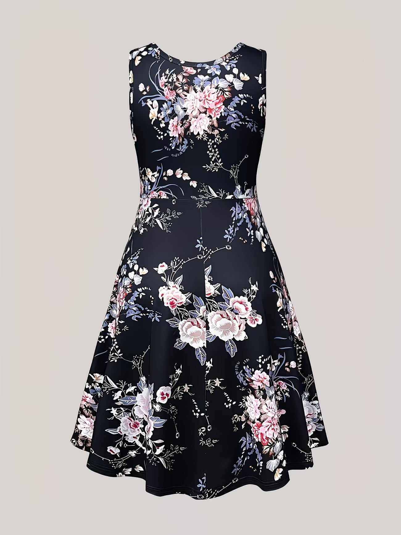 Women's Floral Halter Dress & Cardigan Set
