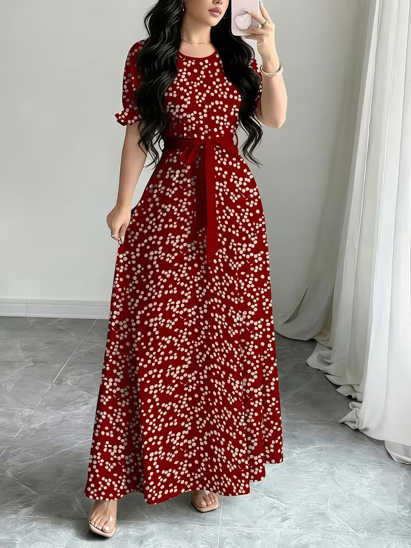 Floral Grace Waist Dress