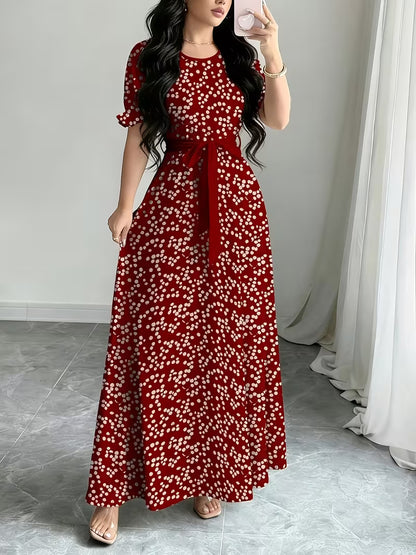 Floral Grace Waist Dress