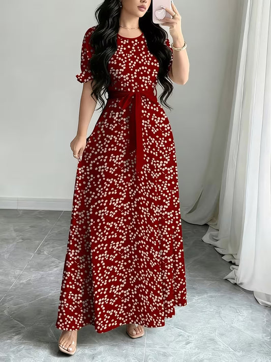 Floral Grace Waist Dress