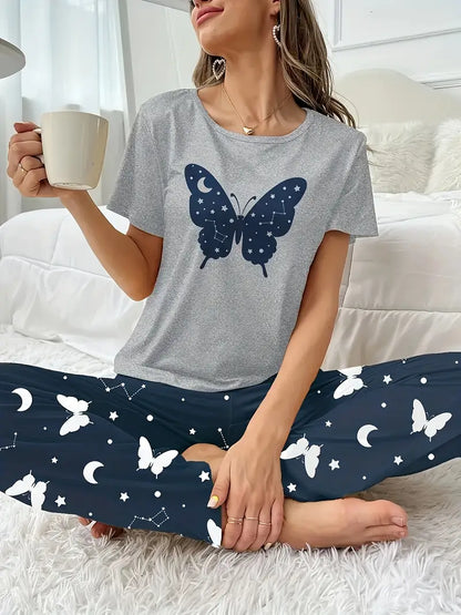 Outside Cozy Cartoon Print Home & Streetwear (Pack of 3)