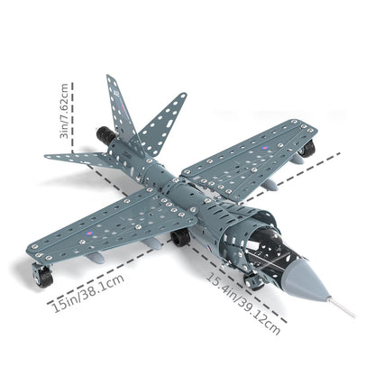DAYS DIY Metal Jet Airplane Model Toy
