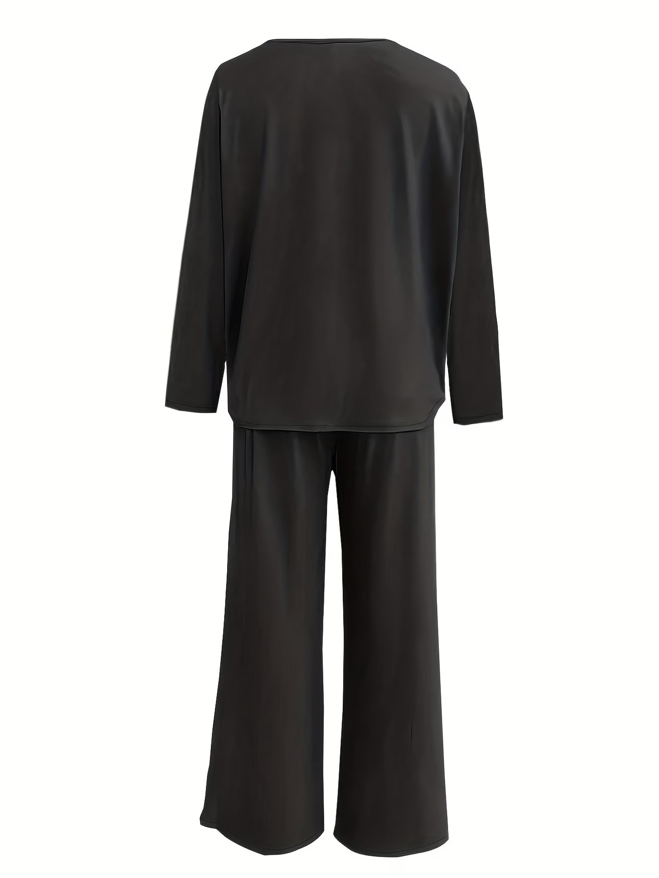Luxury Directional Wide-Leg Co-Ord Set