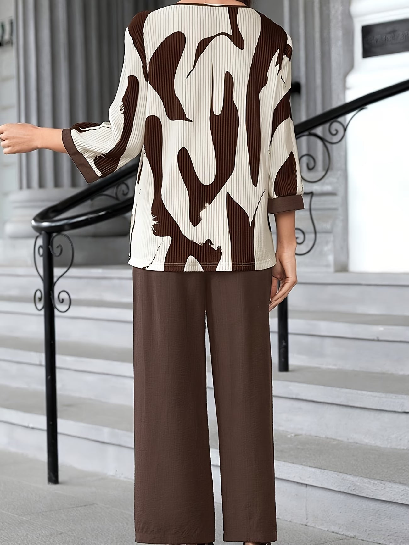 GeoLuxe Wide-Leg Set