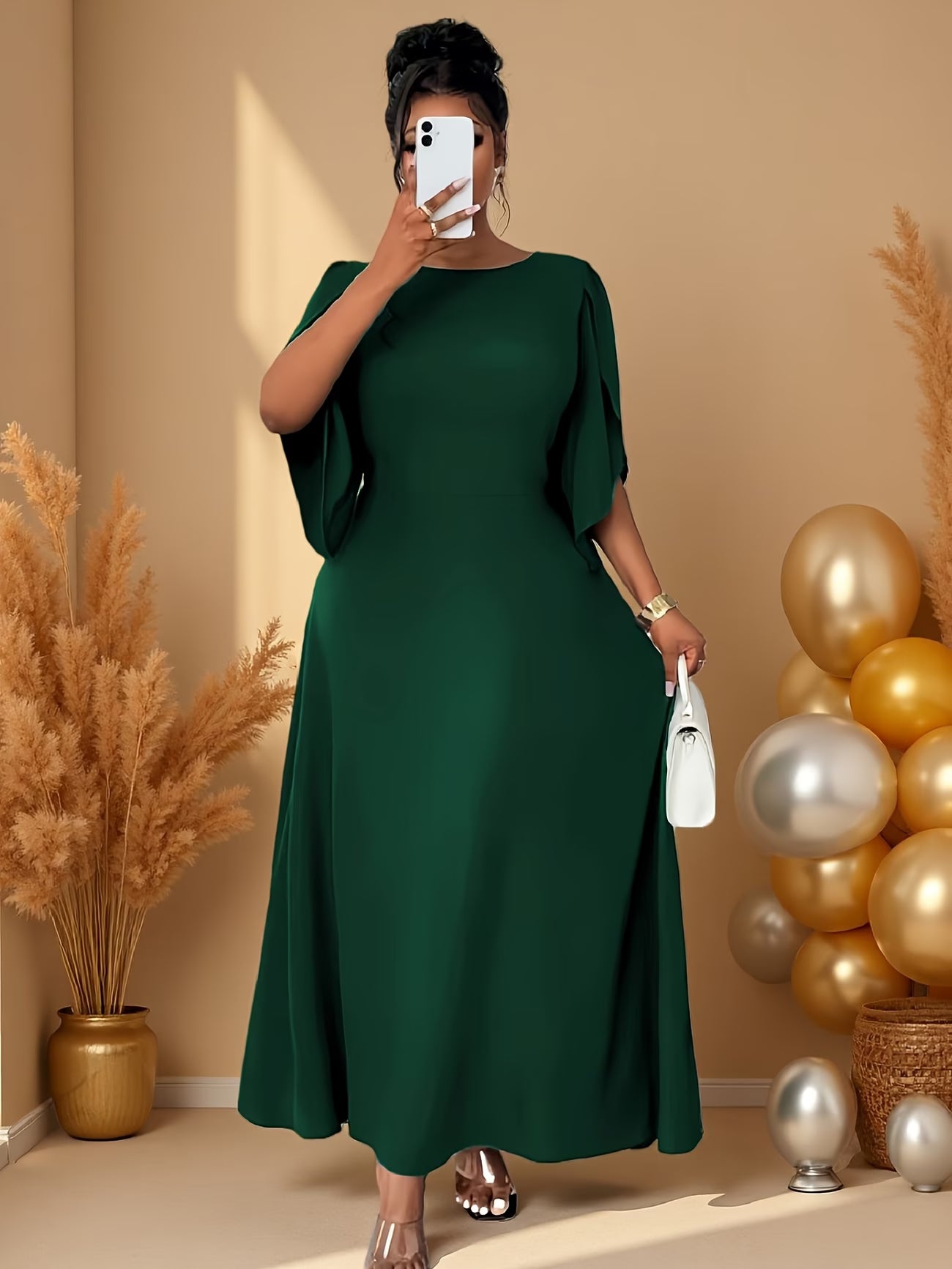 Elegant Asymmetrical Flare Dress