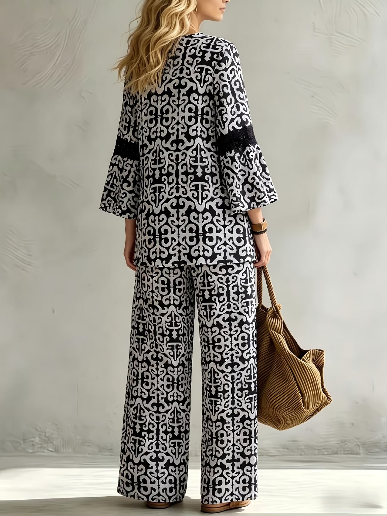 Geometric Luxe Lounge Co-Ord Set