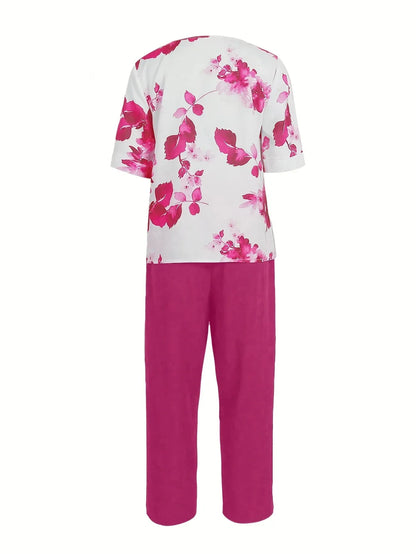 Chill Mode Co-Ord Set Half Sleeve T-shirt & Straight Leg Pant
