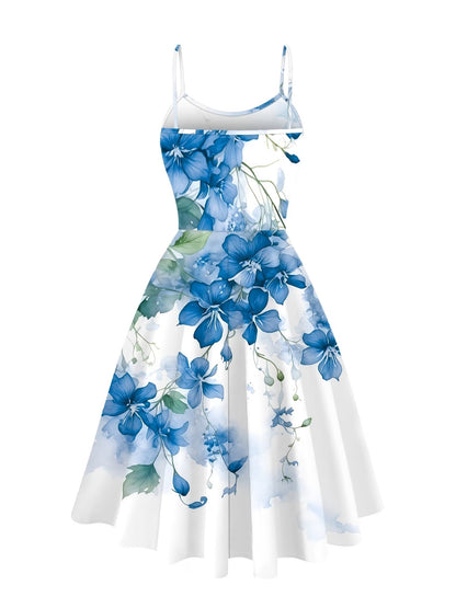 Floral Dress & Cardigan Set