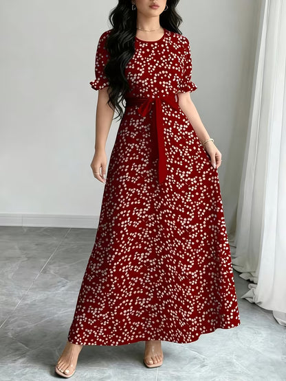 Floral Grace Waist Dress