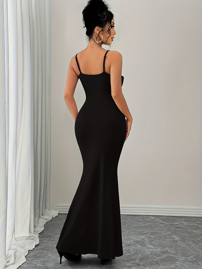 Women's Elegant 3D Floral Statement Maxi Dress