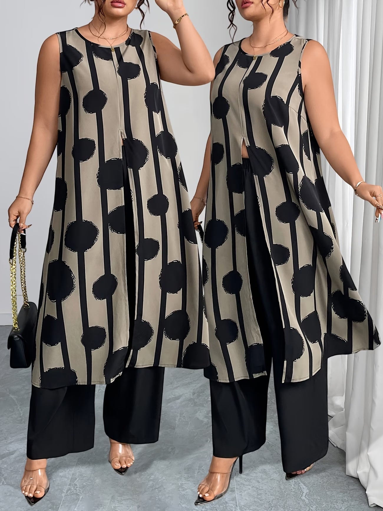 Plus Size Elegant Casual Outfit – Stylish & Comfortable Everyday Wear for Women