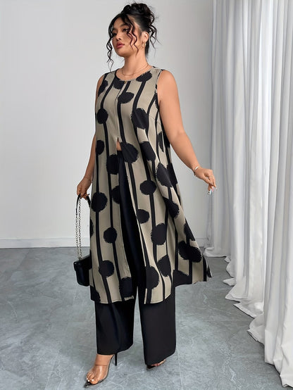 Plus Size Elegant Casual Outfit – Stylish & Comfortable Everyday Wear for Women