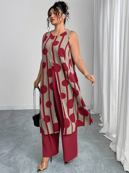 Plus Size Elegant Casual Outfit – Stylish & Comfortable Everyday Wear for Women