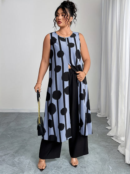 Plus Size Elegant Casual Outfit – Stylish & Comfortable Everyday Wear for Women