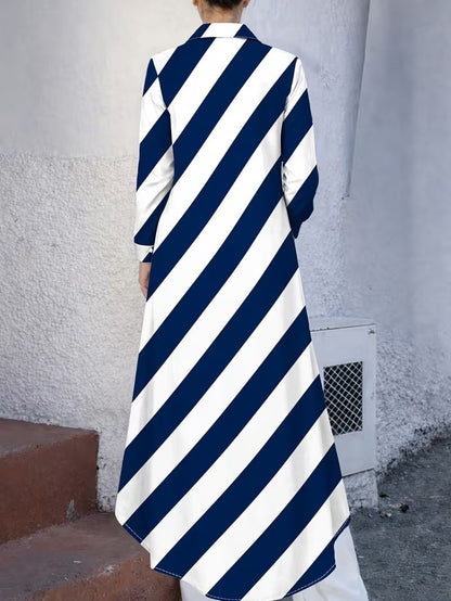 Elegant Shirt Dress for Women – Longline Button-Down Dress for Effortless Chic Style