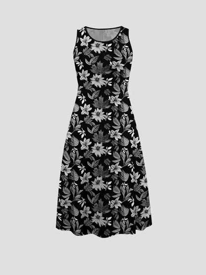 Women’s Floral Dress Set with Cardigan – Casual Elegant Wear