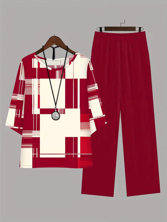 Breathable Floral Top & Pants Set – Perfect Summer Outfit