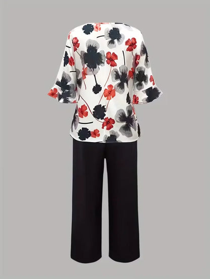 Midnight Bloom Co-Ord Set – Effortless Elegance for Everyday Wear