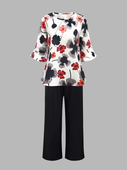 Midnight Bloom Co-Ord Set – Effortless Elegance for Everyday Wear