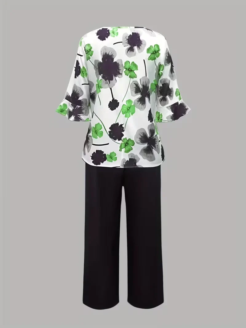 Midnight Bloom Co-Ord Set – Effortless Elegance for Everyday Wear
