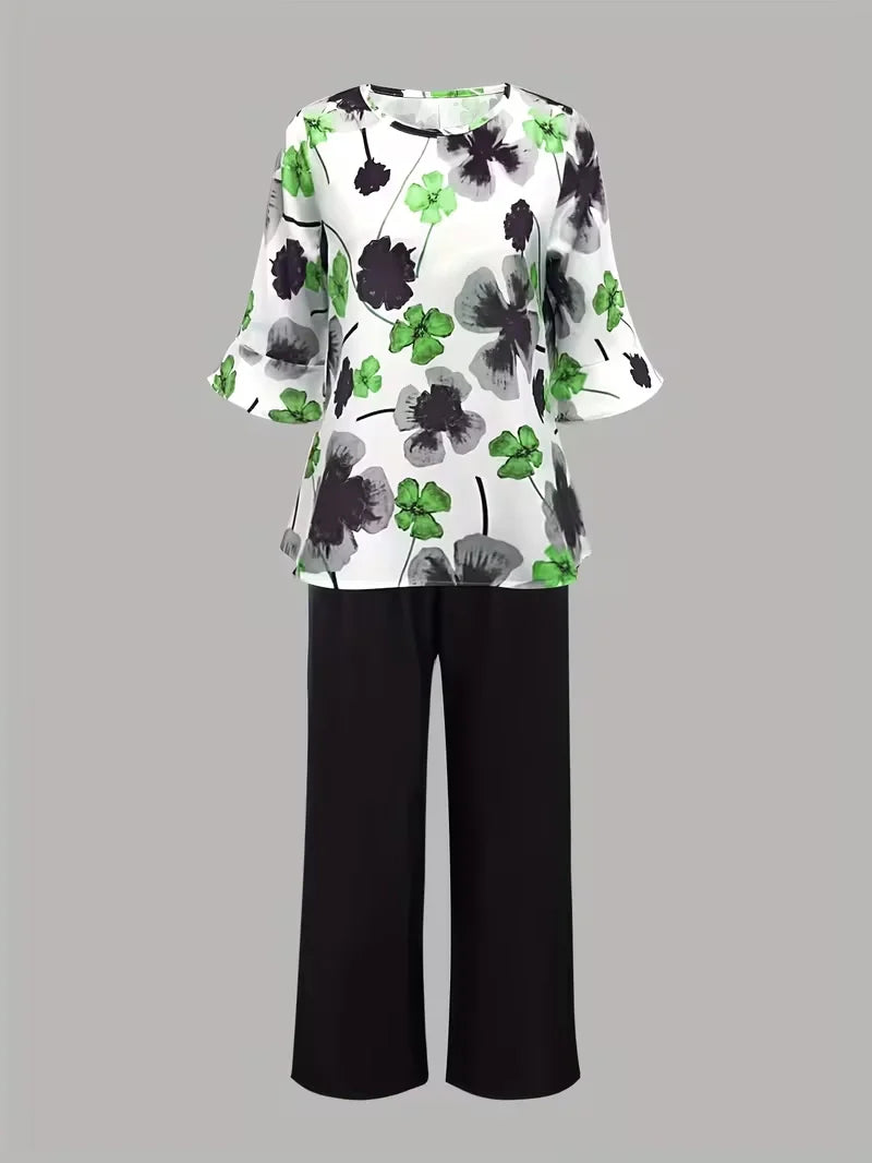 Midnight Bloom Co-Ord Set – Effortless Elegance for Everyday Wear