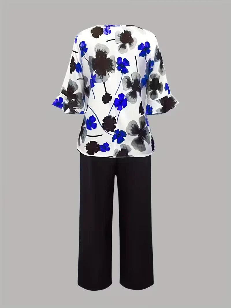 Midnight Bloom Co-Ord Set – Effortless Elegance for Everyday Wear