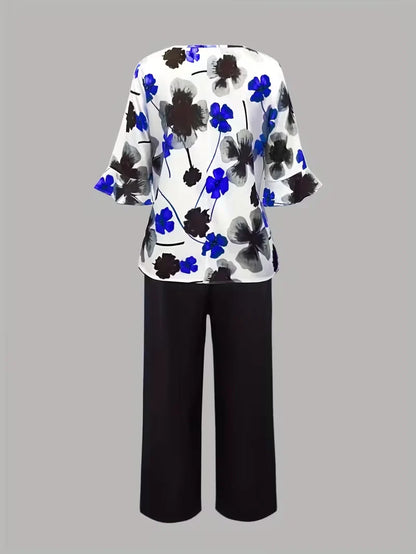 Midnight Bloom Co-Ord Set – Effortless Elegance for Everyday Wear