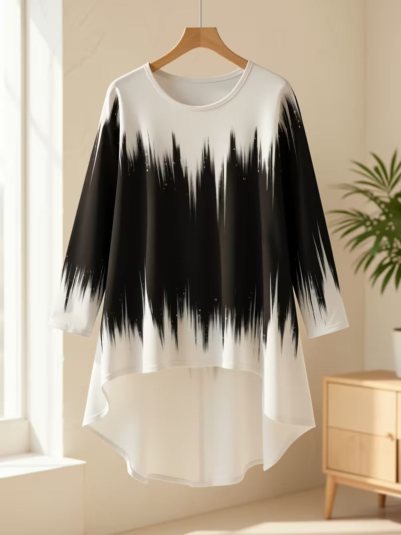 Women's Plus Size Geometric Set
