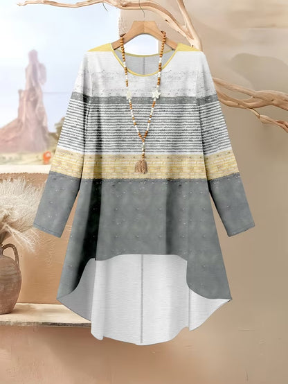 Women's Plus Size Geometric Set