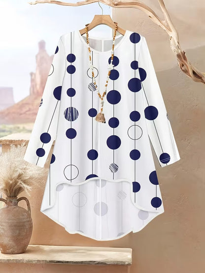 Women's Plus Size Geometric Set