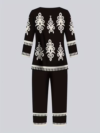 Elegant Boho Print Co-Ord Set