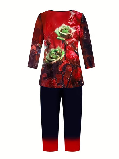 Elegant Boho Print Co-Ord Set